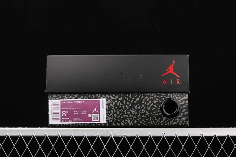 All categories Air Jordan Jordan series basketball shoes Air Jordan 3 Air Jordan 3 Retro Tinker AJ3 Joe 3 reflective black cement CK4348-007